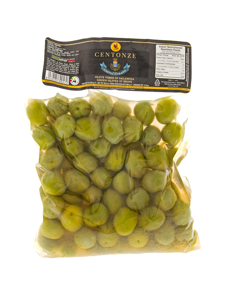 Green Olives Brine Pack 500g