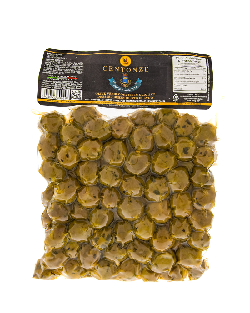 Seasond Grn Olives Pack 500g