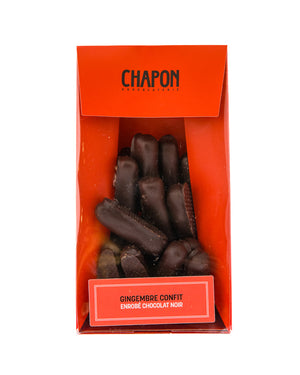 Chapon Candied Ginger Coated in Dark Chocolate