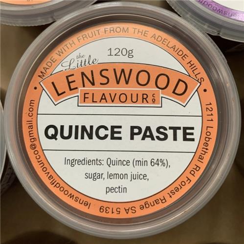 The Little Lenswood Quince Paste 120g