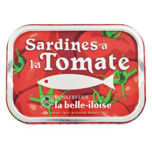 La belle Sardines Tomatoes Sunflower Oil 115g